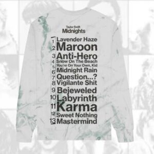 Taylor Swift Long Sleeve Midnights